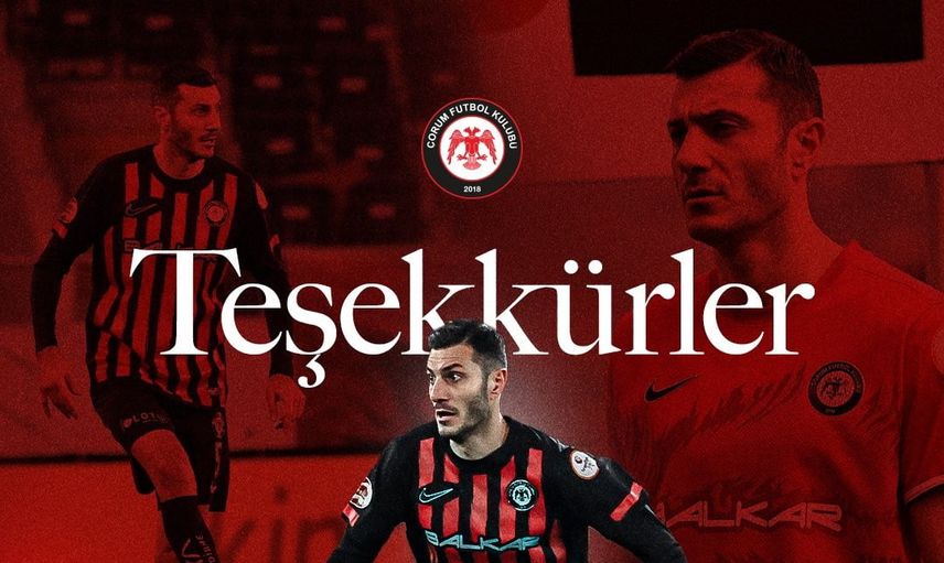 Çorum FK'den Sinan Osmanoğlu'na veda: sözleşme karşılıklı feshedildi