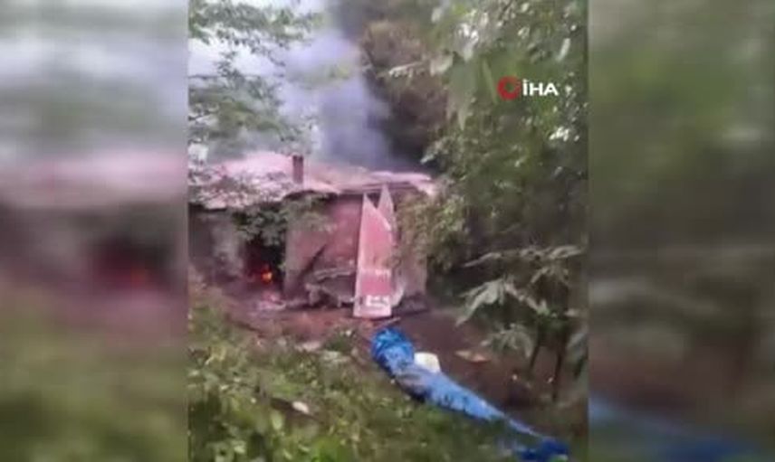 Ünye'de tüp patlaması sonrası ev küle döndü, aynı aileden üç kişi yaralandı