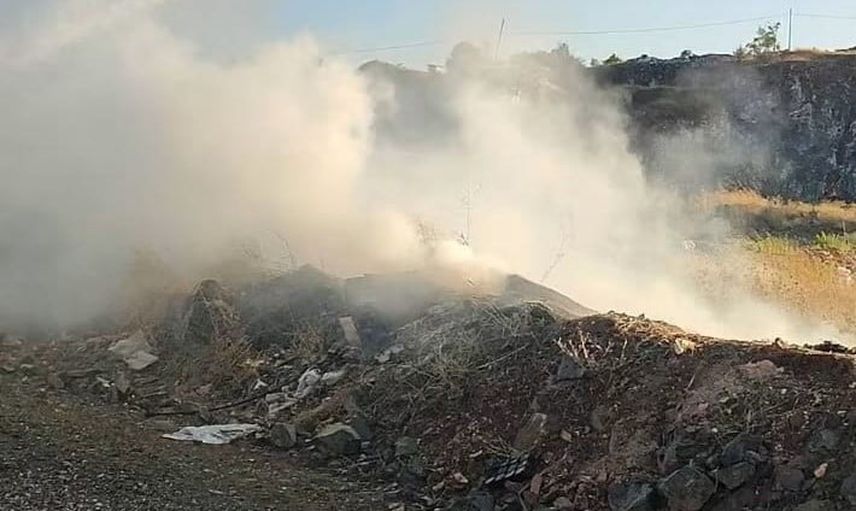 Çöplükte başlayan yangın panik yarattı: itfaiye müdahalesiyle söndürüldü