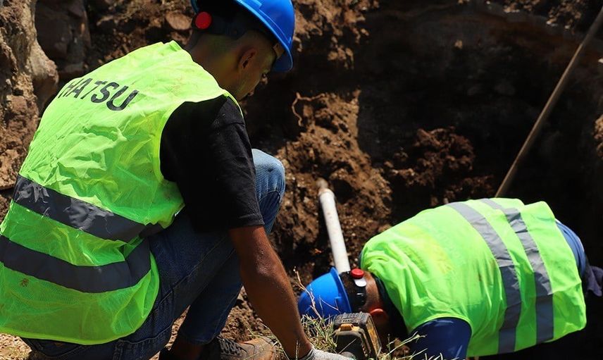 Kırıkhan Karaçağıl'da su altyapısı deprem sonrası güçlendiriliyor