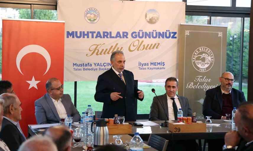 Talas'ta muhtarlarla ortak akıl vurgusu: Mustafa Yalçın'dan 19 Ekim mesajı