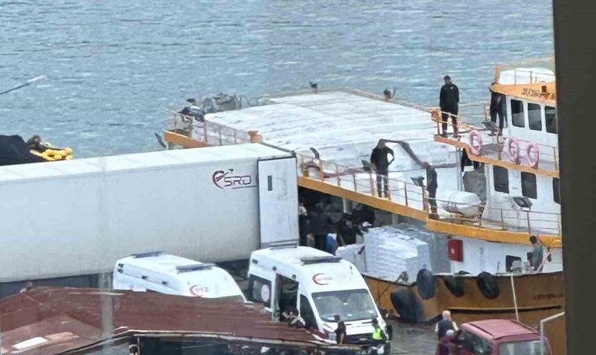 Trabzon açıklarında makara kopması sonucu 4 balıkçı yaralandı