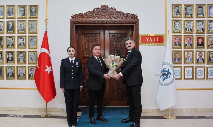 Valilikteki ilk görüşme: Aydoğdu'dan Doköz'e başarı dileği