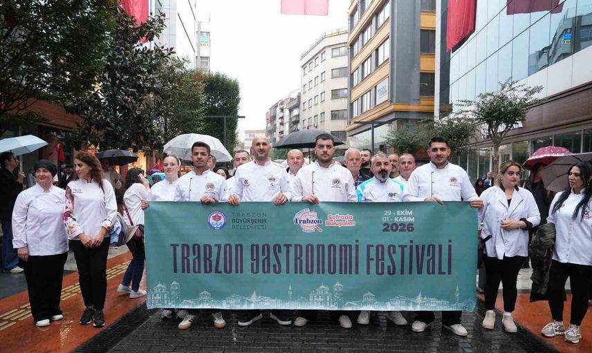 Trabzon'da mutfak mirası kortejle sahneye çıktı