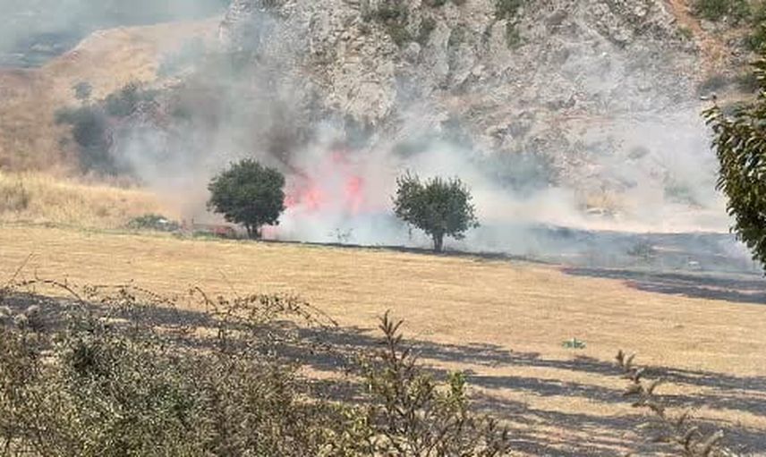 Tokat'ta Soğucak Bağları mevkisinde otluk yangını büyümeden söndürüldü