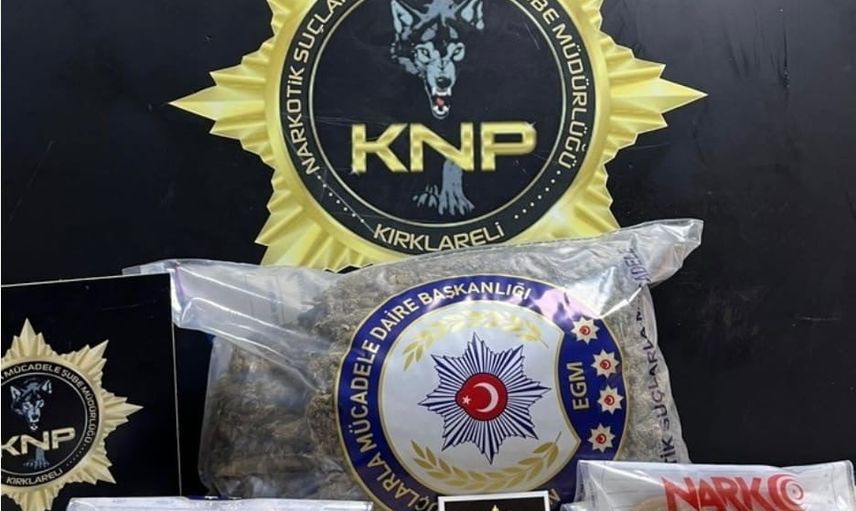 Kırklareli'de skunk ve kokain operasyonu: iki kişi cezaevinde