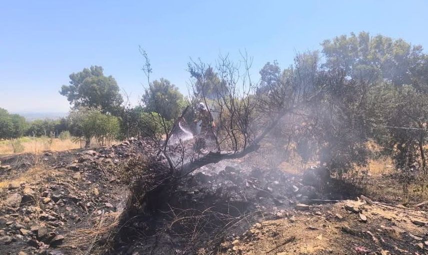 Kırıkhan'da çadır yangını itfaiyenin müdahalesiyle evlere sıçramadan söndürüldü