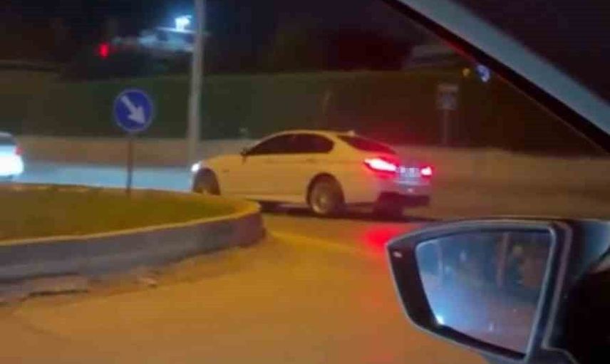 İnegöl'de çevre yolunda drift yapan sürücüye 140 bin TL ceza ve ehliyet iptali