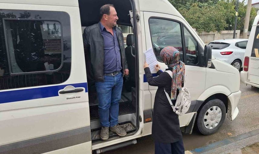 Servis araçlarında sıkı denetim: öğrencilerin güvenli yolculuğu hedeflendi