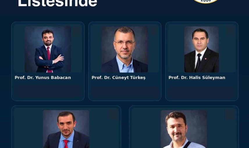 ebyü’den beş akademisyen, dünya çapında etki listesinde yer aldı