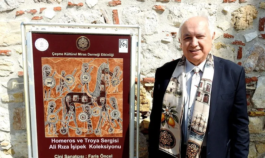 Çeşme kalesi'nde Homeros ve Troya destanı sanatla canlandı