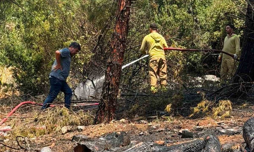 İslahiye'de alevlere havadan ve karadan müdahale: yangın kısa sürede söndürüldü