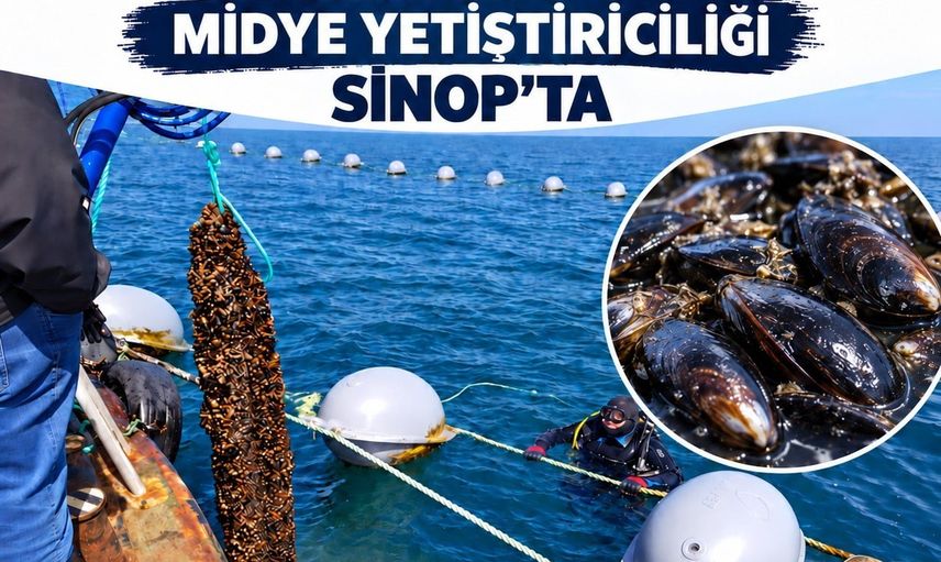 Sinop'ta dokuz ayda 182 ton midye hasadı, üretim üssü güçleniyor