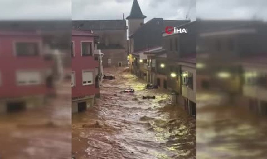 Madrigueras'ta kısa sürede yükselen sular can aldı