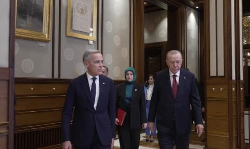 Resmî törenle karşılama: Erdoğan ve Mark Carney Cumhurbaşkanlığı Külliyesi'nde bir araya geldi