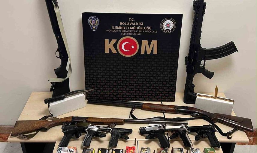 Bolu'da gençleri hedef alan silah paylaşımlarına geniş operasyon