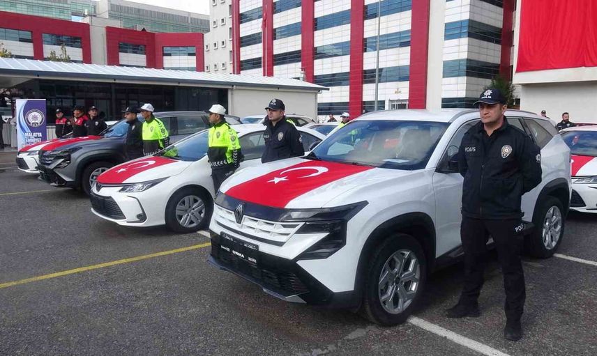 Malatya emniyetine 16 yeni araç: donanım ve güvenlik güçlendirildi