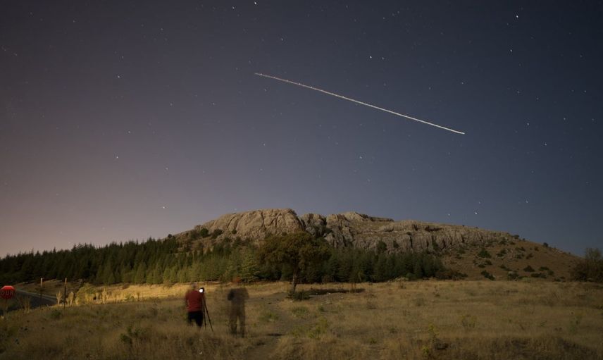 Harput gecelerinde Perseid meteorlarının büyüleyen görüntüleri