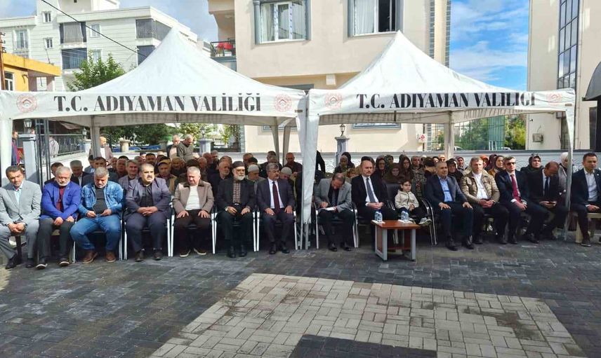 Adıyaman'da 8 kardeşin desteğiyle cami ve Kur’an kursu hizmete girdi