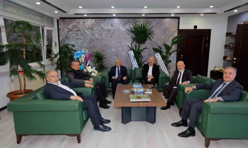 büyükkılıç ve belediye başkanlarından il emniyet müdürü ergen’e hayırlı olsun ziyareti