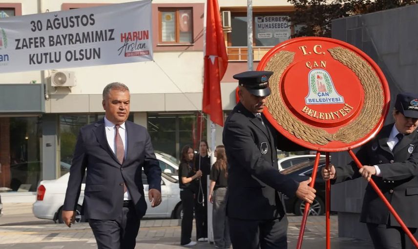 Çan’da milli birlik ve saygı 30 ağustos törenlerinde buluştu