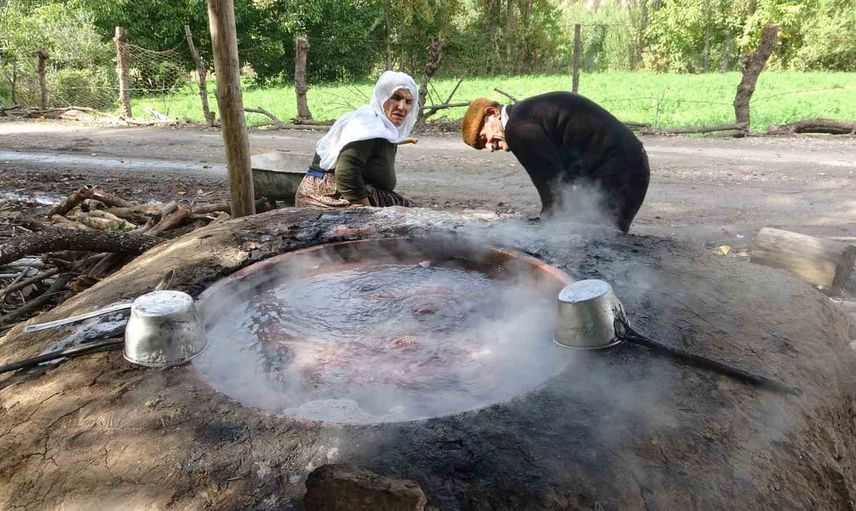 Hizan'da asırlık pekmez geleneği köy yaşamını sürdürüyor