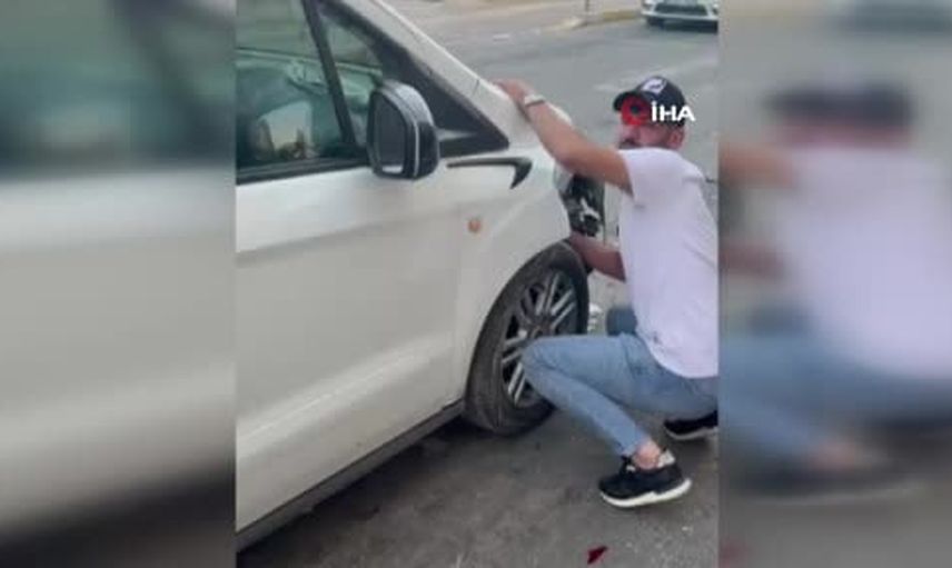 Mitanni Kültür Merkezi önünde çarpışma: yaralanma yok, maddi hasar oluştu