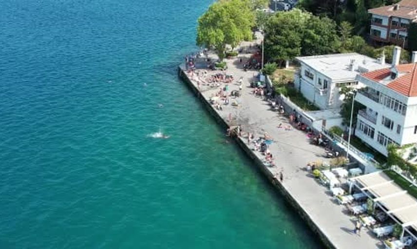 İstanbul'un Kireçburnu sahili Antalya'yı aratmadı