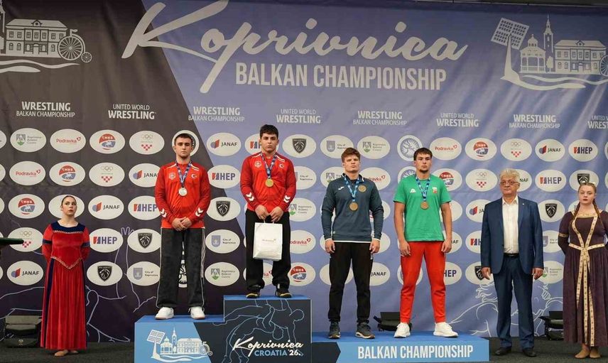 Şahinbeyli güreşçiler Koprivnica'da beş madalya kazandı