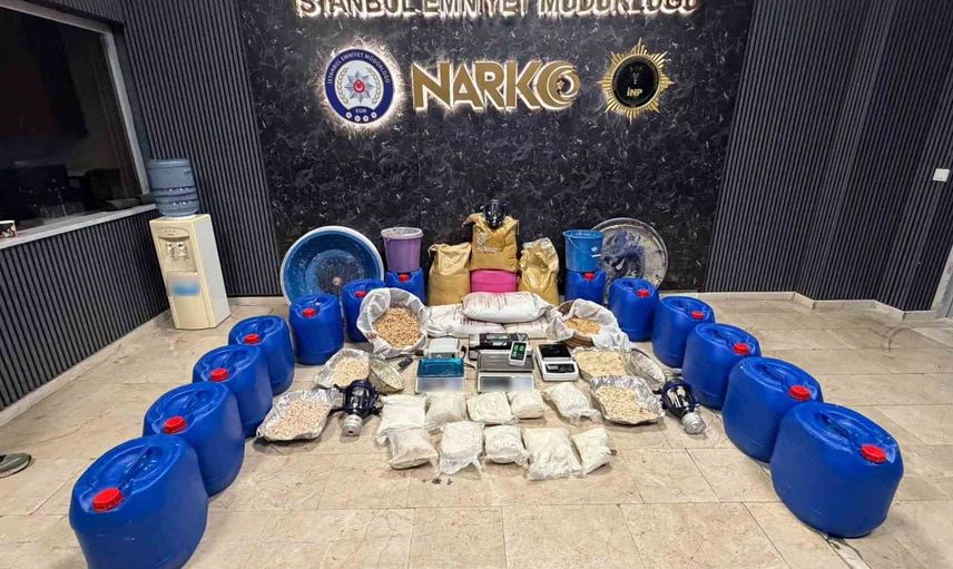 Üç günde İstanbul'da narkotik dalgası: 188 şüpheli, 551 kilo metamfetamin ele geçirildi