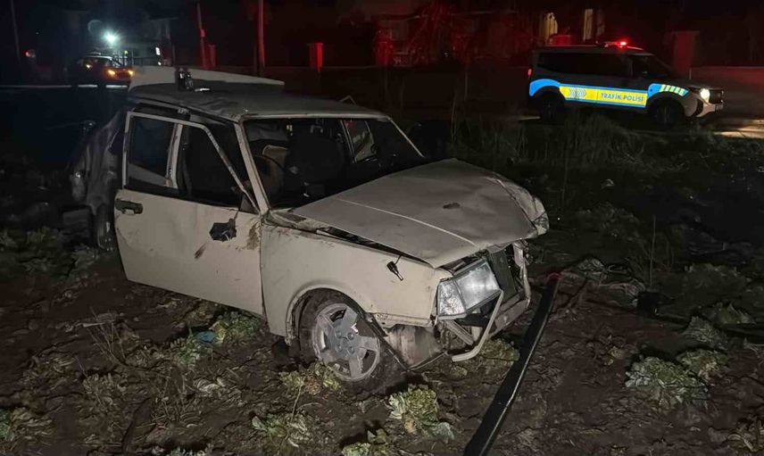 Kaçışın sonu tarlada: polisin 'dur' ihtarına uymayan sürücü yaralandı
