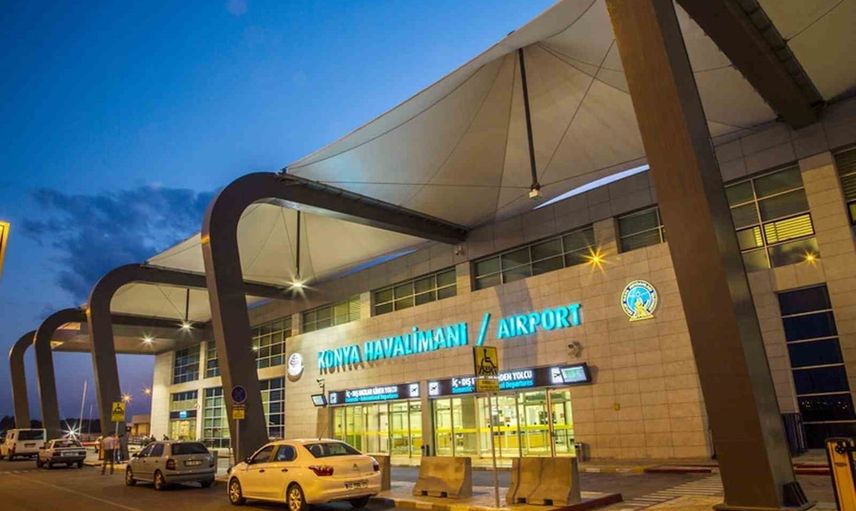 Konya havalimanı ağustosta 115 bin 268 yolcuyla yoğun trafiği yönetti