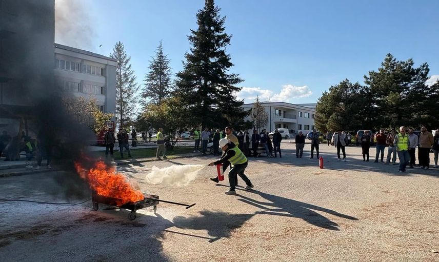 Erzincan'da TEİAŞ personeline kapsamlı yangın ve ilk yardım eğitimi