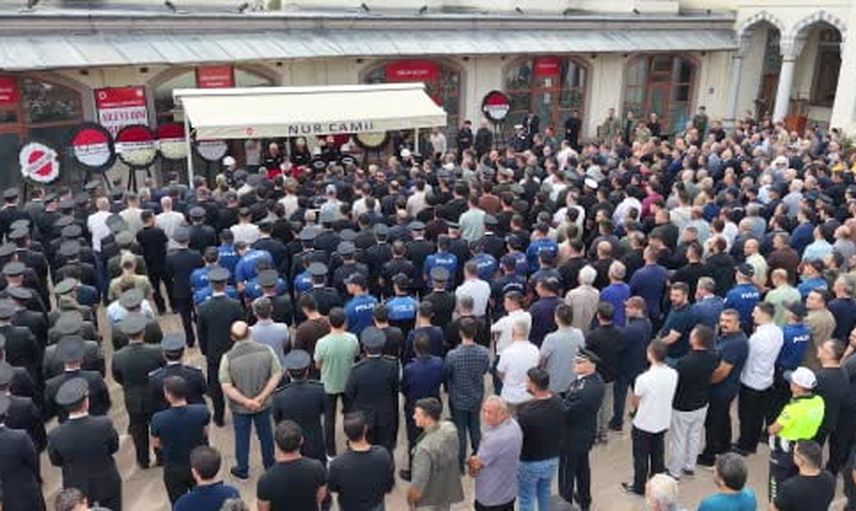 Kırıkkale'de şehit polis için yürekleri sarsan uğurlama
