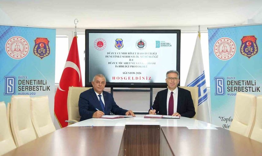 İstihdam ve beceriyle topluma dönüş: Düzce'de iki yeni protokol