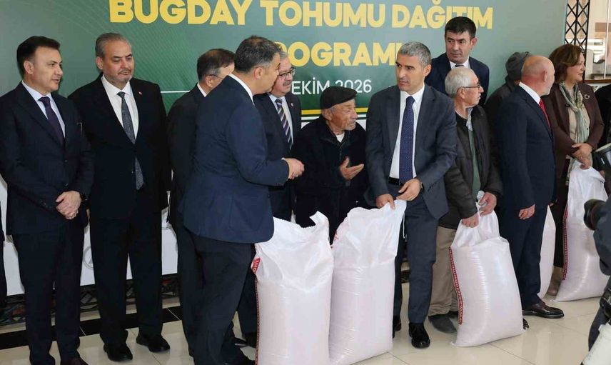 afyonkarahisar'da üreticilere yüzde 50 hibe ile buğday tohumu dağıtıldı