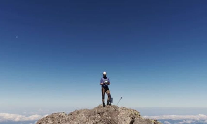 Karçal zirvesi drone ile keşfedildi: sis denizi ve kayalıklar büyüledi