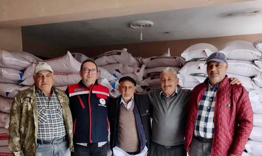 Bayat'ta üretime destek: yüzde 50 hibe ile 4 bin 400 kilogram buğday tohumu verildi