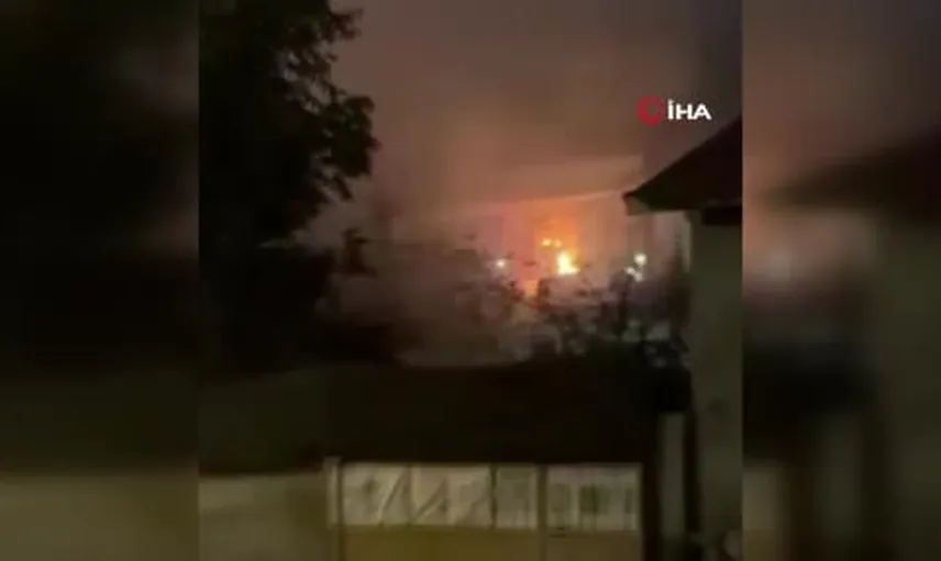 Şuhut'ta akşam yangını mahalleyi tedirgin etti