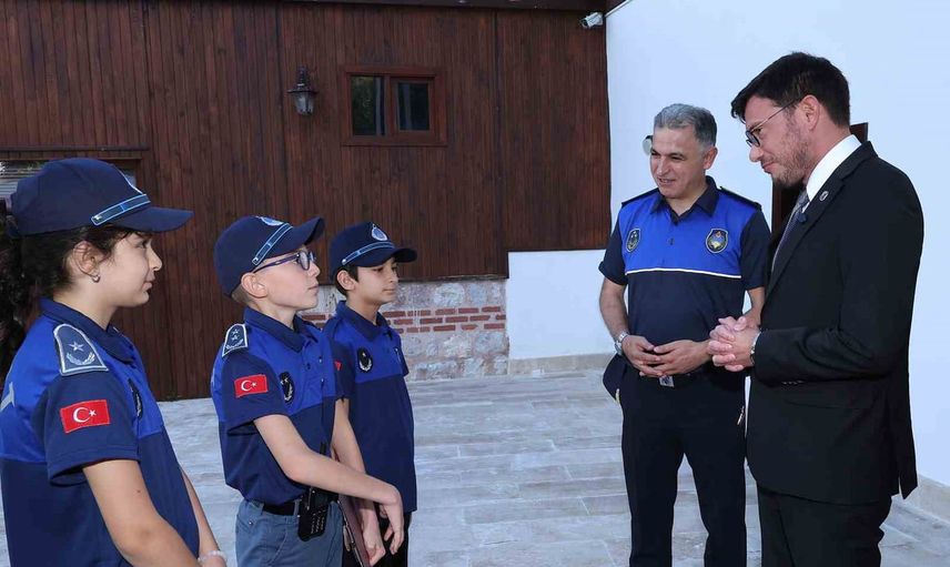 zabıta haftasında Tokat'ta minikler üniformayla denetimde ve oyunda