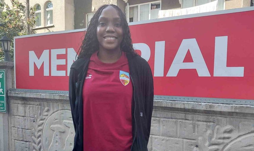 Melikgazi Kayseri'nin yeni transferi Beatrice sağlık kontrolünden geçti