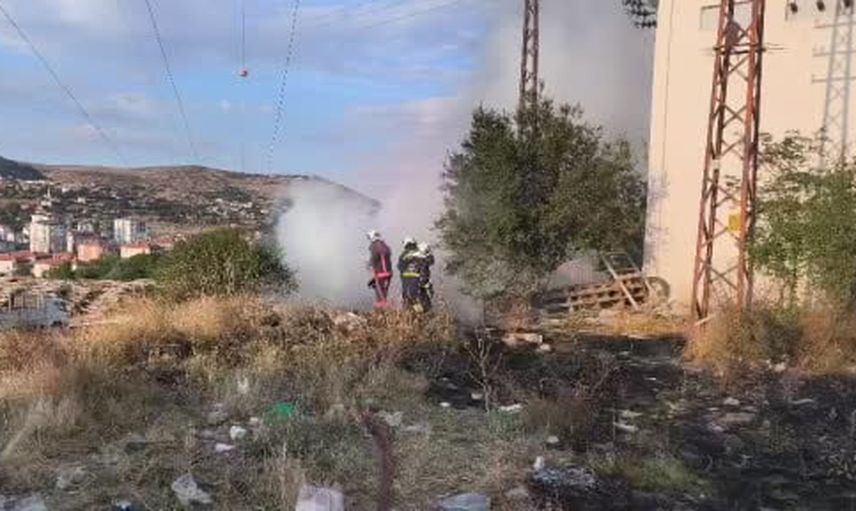 Yozgat'ta sanayi bölgesinde trafo patlaması sonrası yangın kontrol altına alındı