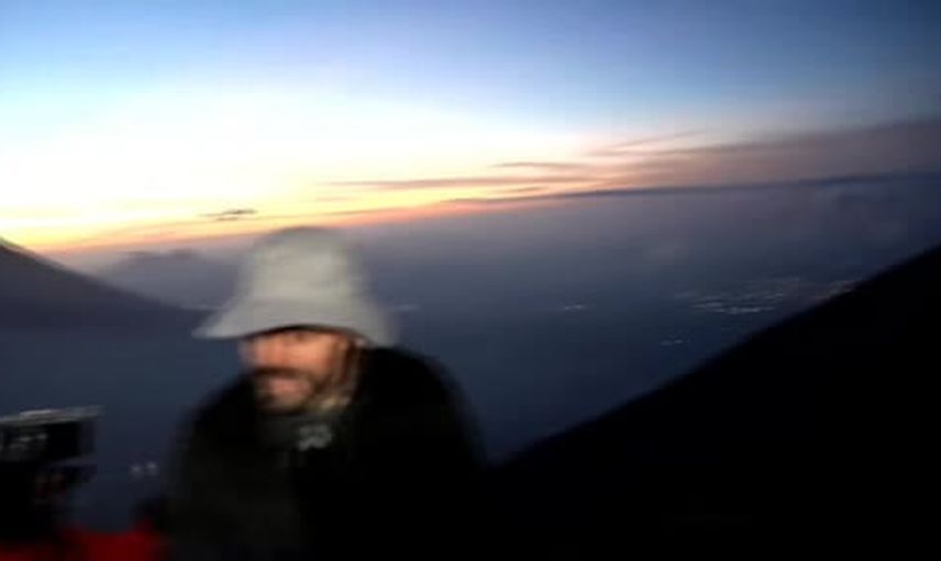 Yayında Fuego'nun patlama anını kaydeden Meksikalı yayıncı