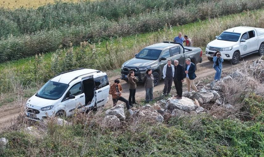 Manyas gölünde RAMSES projesi için saha incelemesi