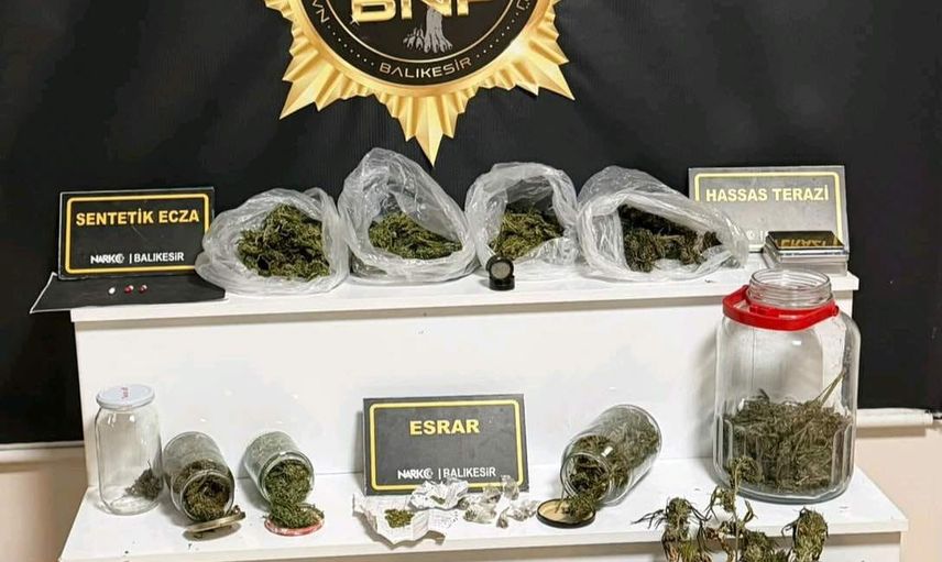 Balıkesir'de iki operasyonla çok sayıda uyuşturucu ele geçirildi