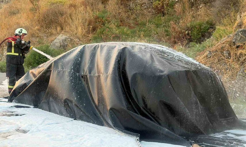 Söke yakınlarında batarya yangını: 8 milyon TL değerindeki elektrikli Mercedes zarar gördü