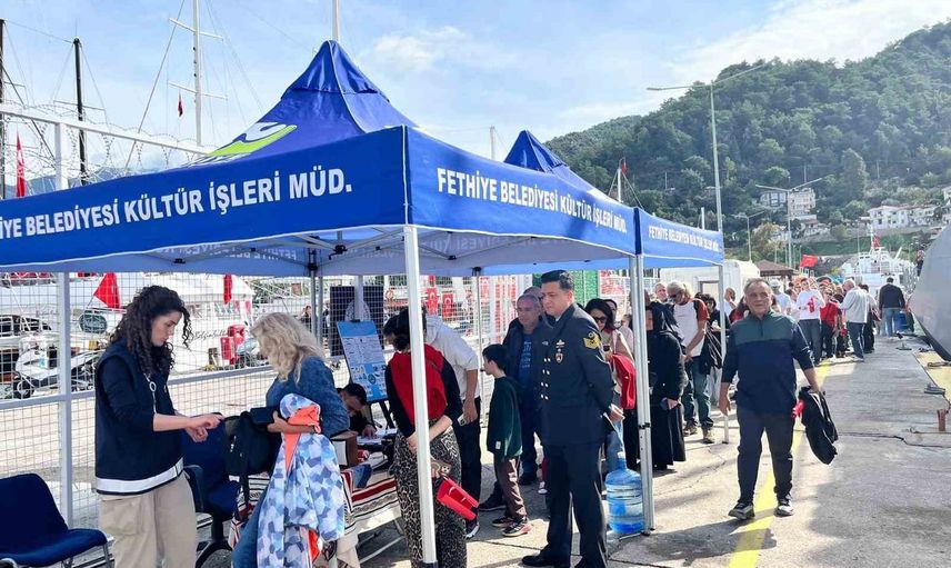 TCG Kaş 29 ekim’de Fethiye limanında halka açıldı
