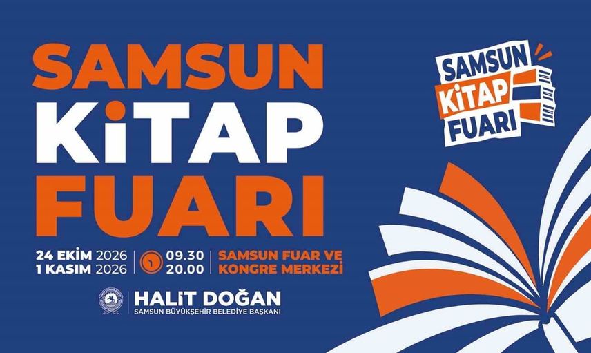 Samsun'da dokuz gün sürecek kitap fuarı: fuar ve kongre merkezinde edebiyat buluşması