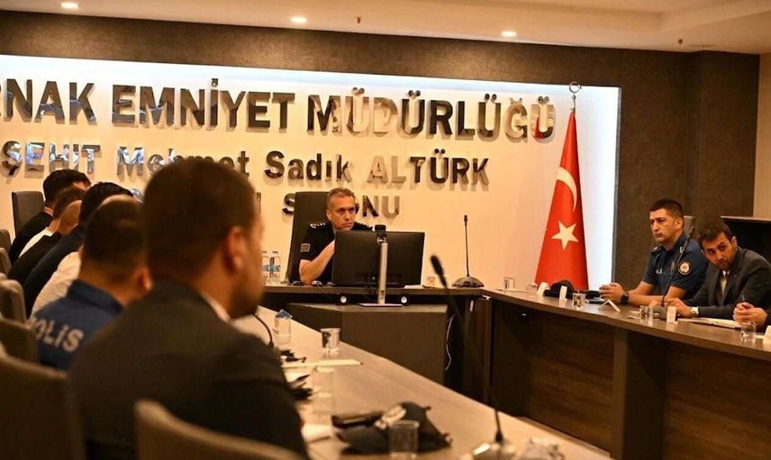 Şırnak'ta emniyetten ağustos ayı güvenlik değerlendirmesi