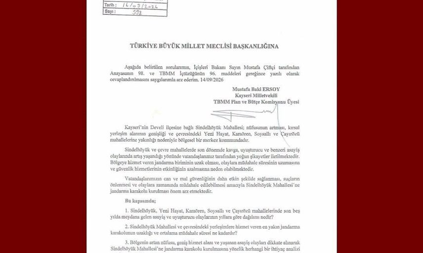 Develi Sindelhöyük'te güvenlik için karakol girişimi meclise taşındı